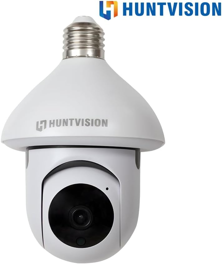 HUNTVISION E3-LT 3MP Indoor WiFi Light Bulb Camera