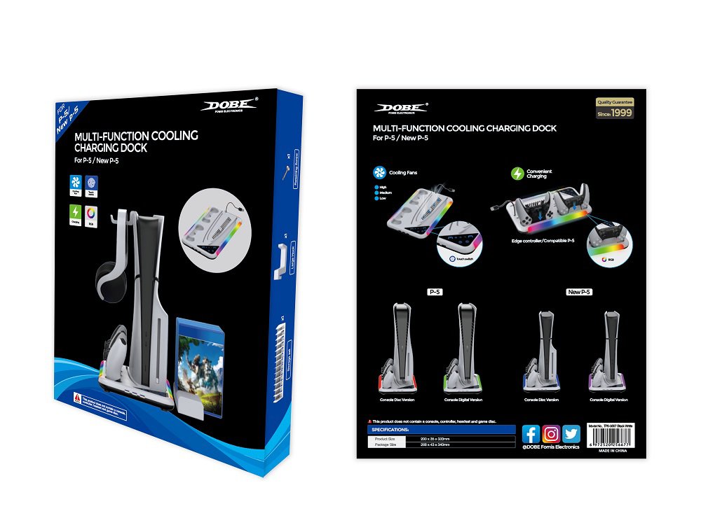 DOBE TP5-3557 PS5/ NEW PS5 COOLING CHARGING DOCK