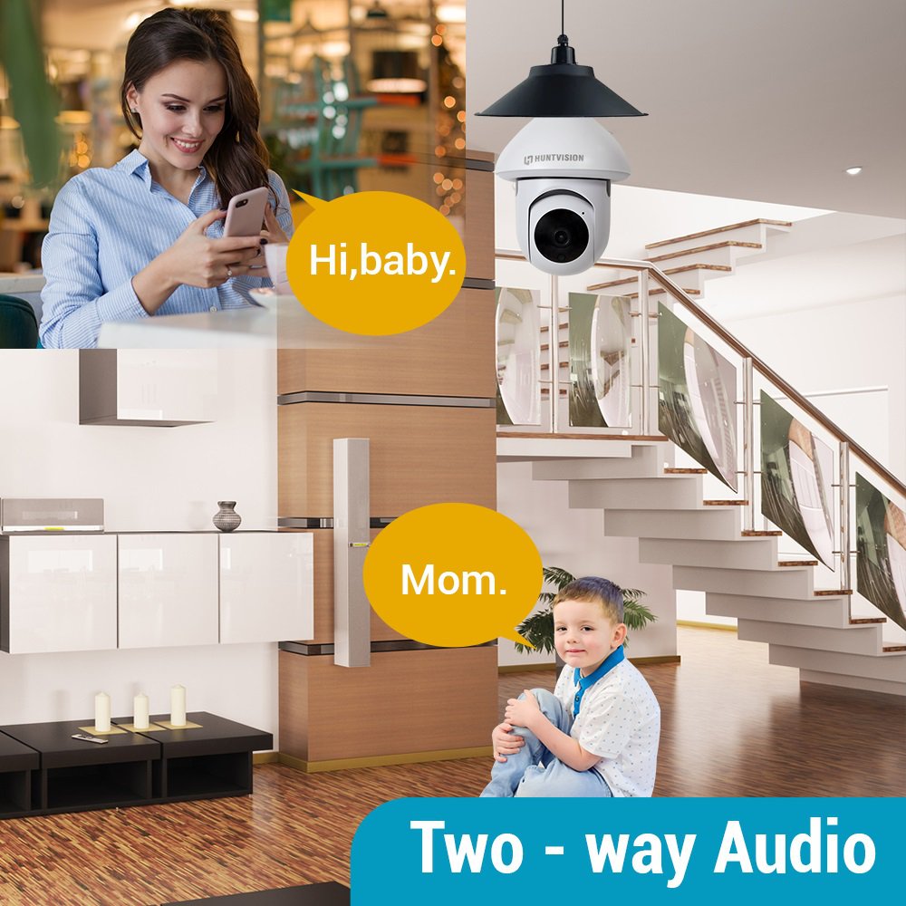 HUNTVISION E3-LT 3MP Indoor WiFi Light Bulb Camera
