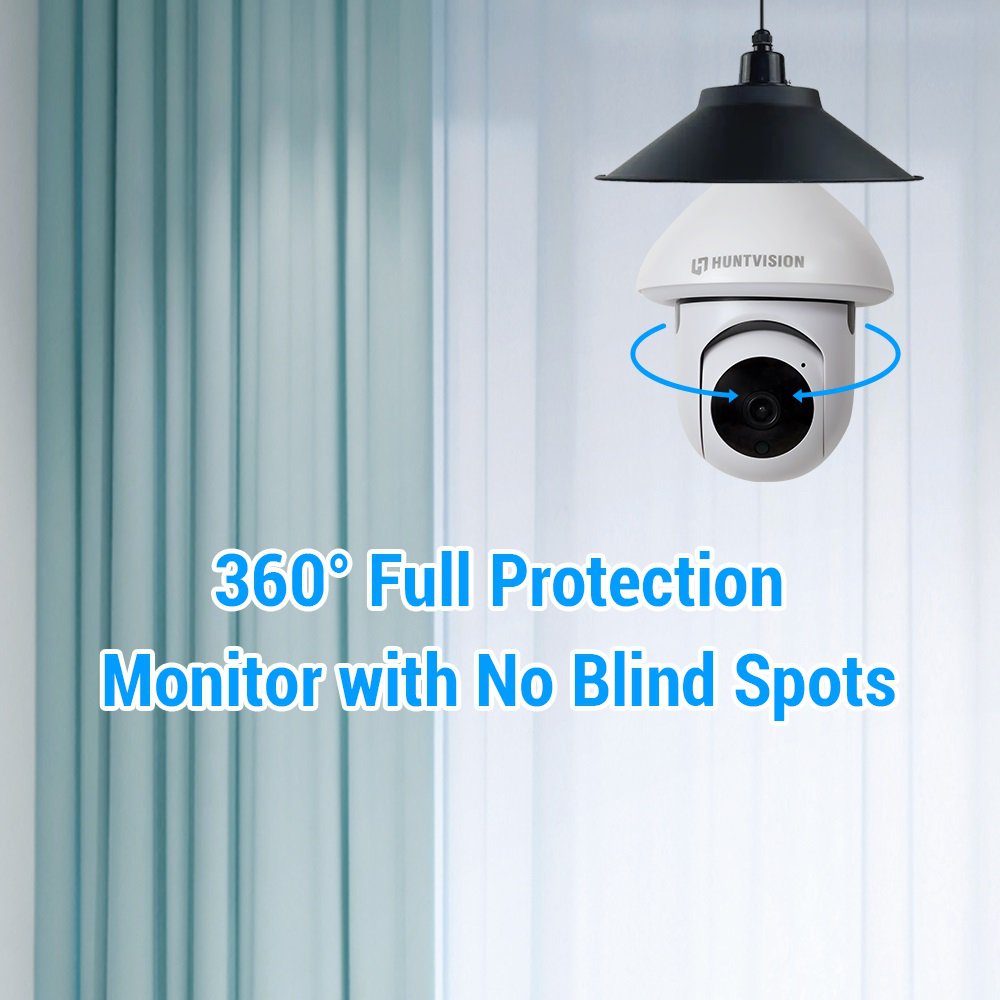 HUNTVISION E3-LT 3MP Indoor WiFi Light Bulb Camera