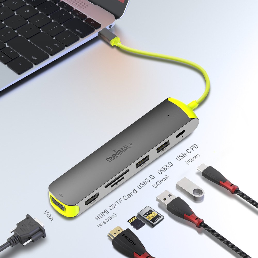 Omnibar 7-in-1 USB C Hub