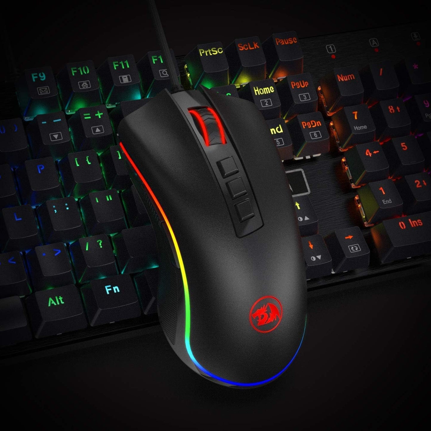 Cobra M711 Gaming Mouse with 16.8 Million RGB Color Backlit, 10,000 DPI Adjustable, 7 Programmable Buttons