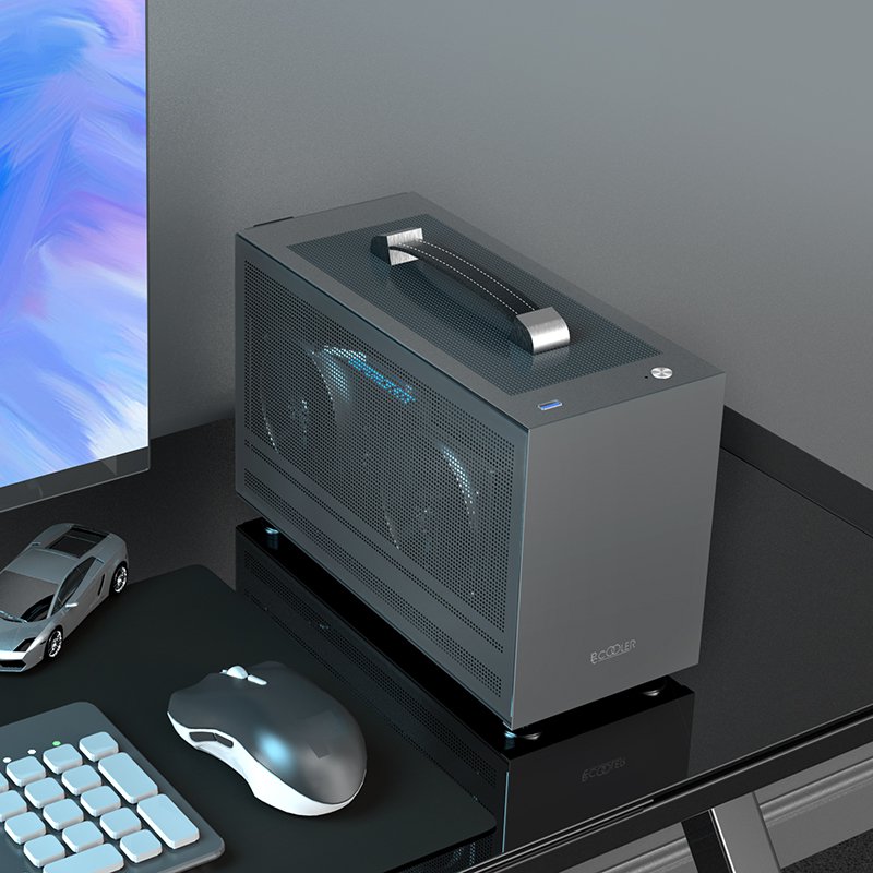 PCCOOLER Mini I100 Pro Mesh ITX PORTABLE MINI CASE