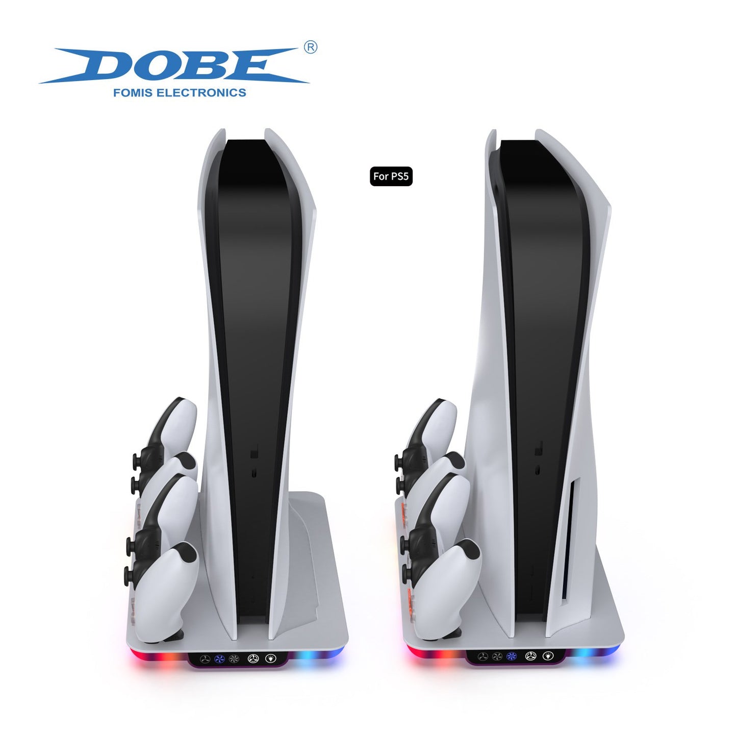 DOBE TP5-35103 COOLING DOCK DUAL CHARGER WHITE