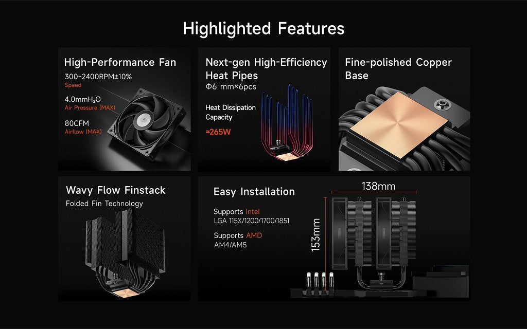 PCCOOLER RT620 CPU AIR COOLER