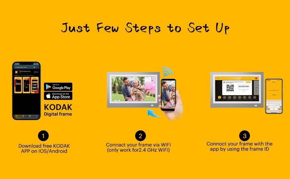 KODAK RWF-116B WiFi Digital Photo Frame