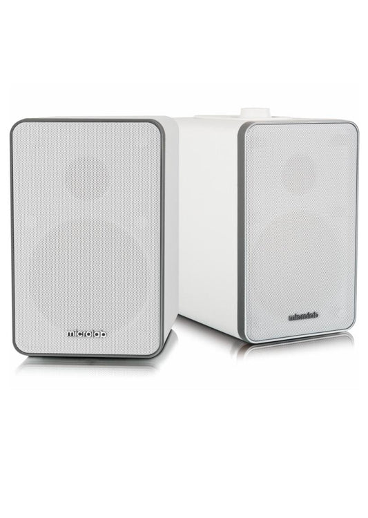 Microlab H21 Wireless Bluetooth Bookshelf Speaker System – White