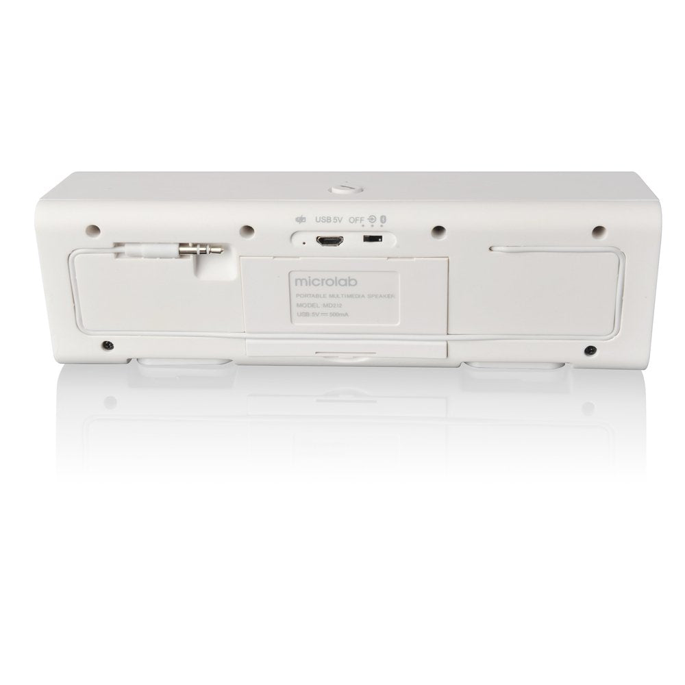 Microlab MD212 Wireless Bluetooth Portable Stereo Speaker – White