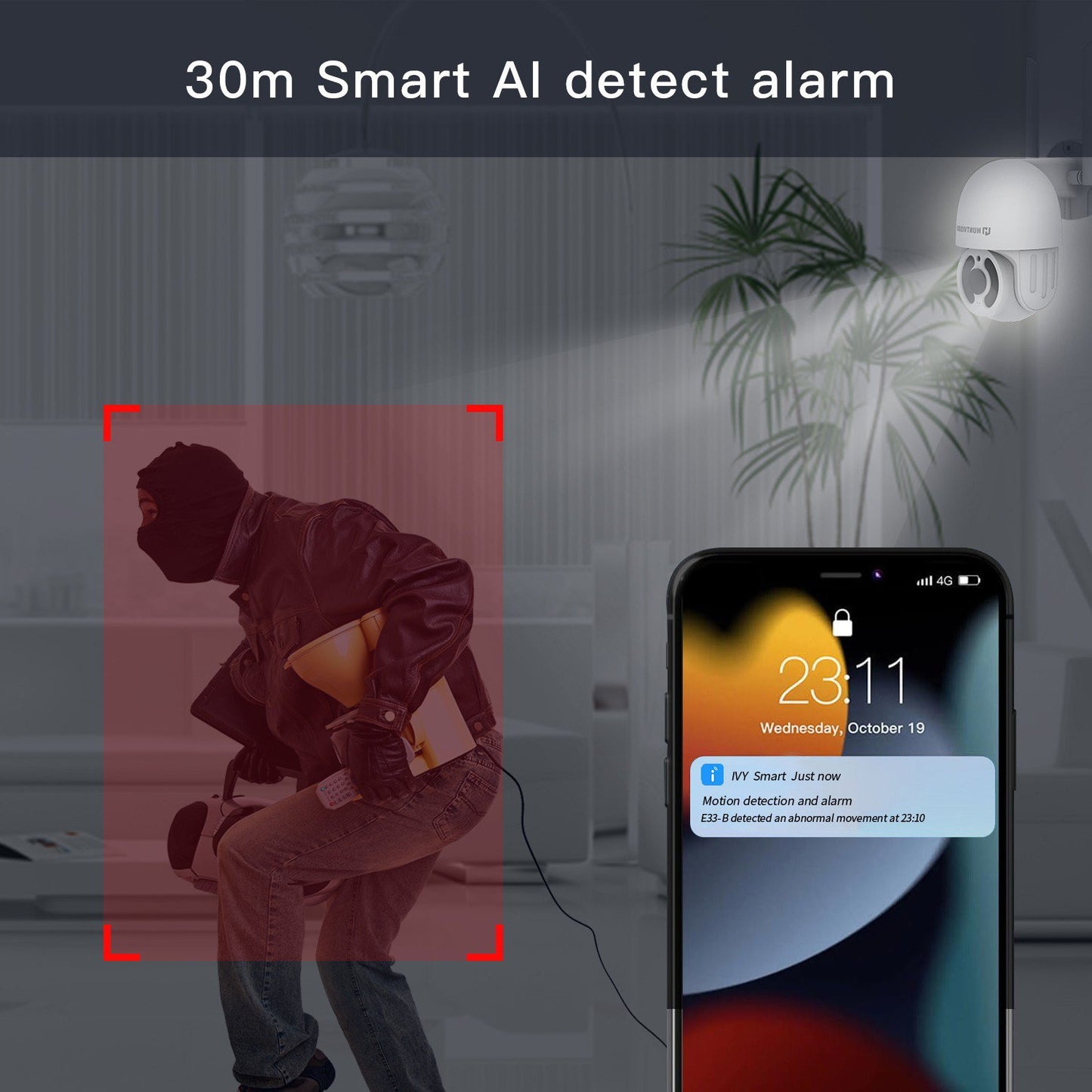 E3-E3Z 3 MP full HD intelligent camera, Smart human detection and video, All-around 24h to protect your family